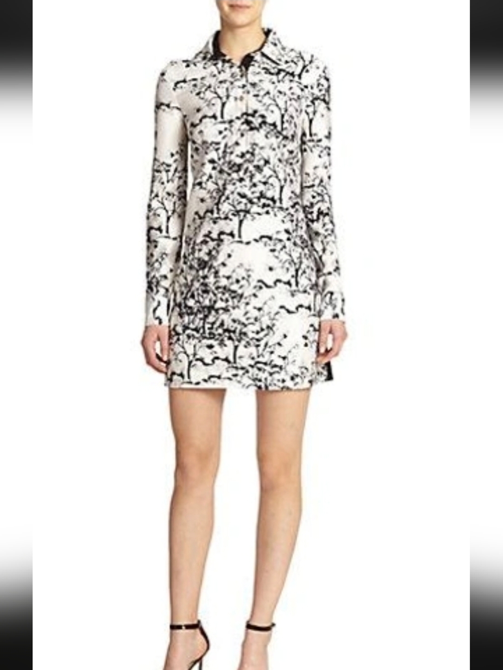 New w/Tags Diane Von Furstenberg DVF RUNWAY Collared London Shirt Dress 0 XS P